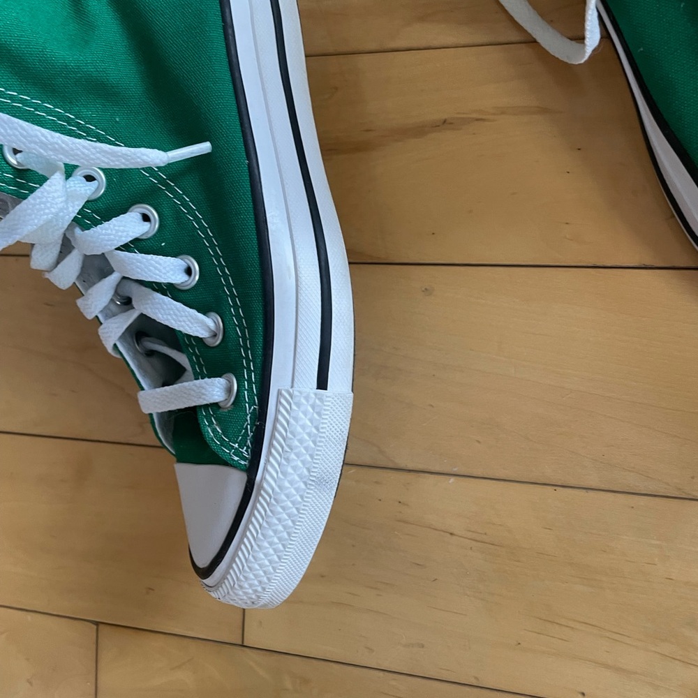 Converse All Stars Classic Green High-Top Sneakers - Picture 5 of 8